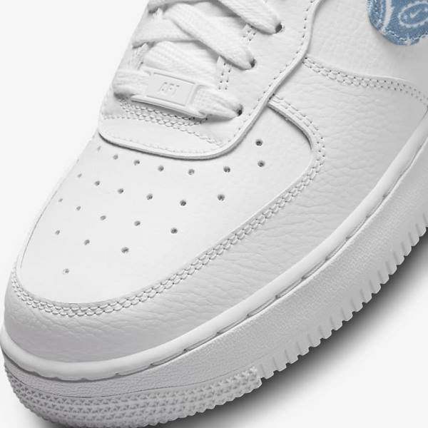 Nike Air Force 1 07 Essential Tenisky Damske Biele Modre | NK240QEF