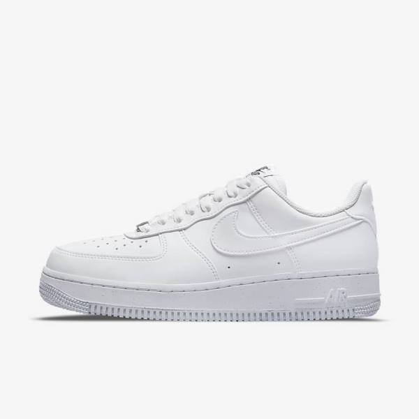 Nike Air Force 1 07 Next Nature Tenisky Damske Biele Čierne Metal Strieborne | NK371WVS