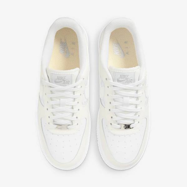 Nike Air Force 1 07 Tenisky Damske Biele Platina | NK634ANU