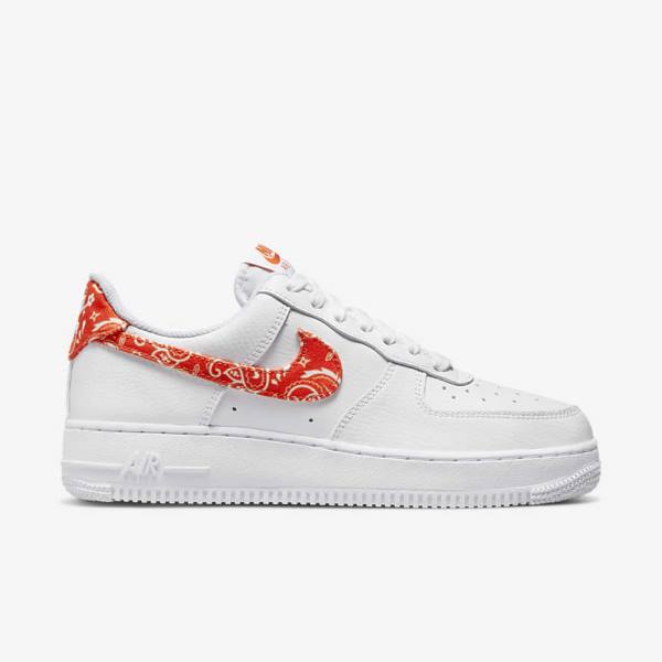 Nike Air Force 1 07 Tenisky Damske Biele Oranžové | NK763EVW