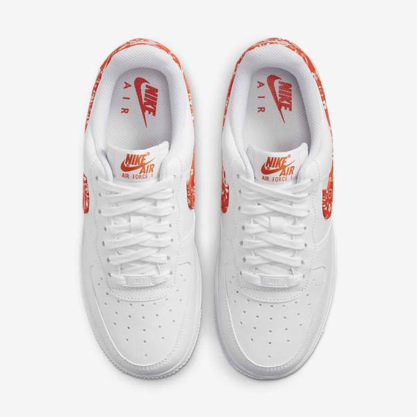 Nike Air Force 1 07 Tenisky Damske Biele Oranžové | NK763EVW