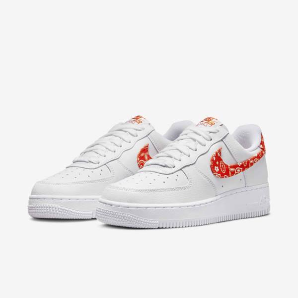 Nike Air Force 1 07 Tenisky Damske Biele Oranžové | NK763EVW