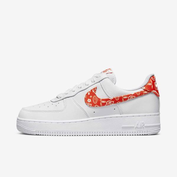 Nike Air Force 1 07 Tenisky Damske Biele Oranžové | NK763EVW