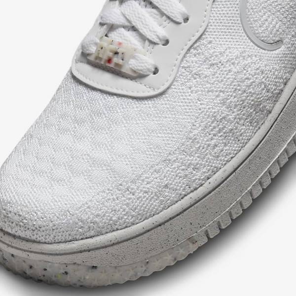 Nike Air Force 1 Crater Flyknit Next Nature Tenisky Panske Biele Platina Biele | NK912UMC