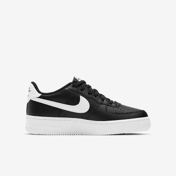 Nike Air Force 1 Older Tenisky Detske Čierne Biele | NK803DJE