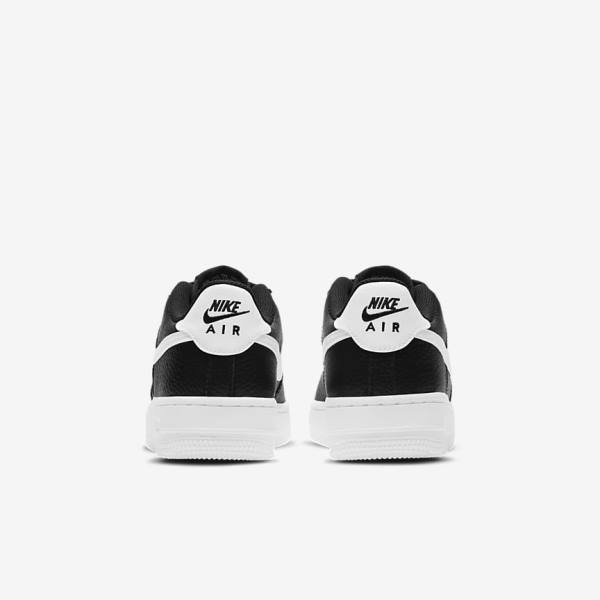 Nike Air Force 1 Older Tenisky Detske Čierne Biele | NK803DJE