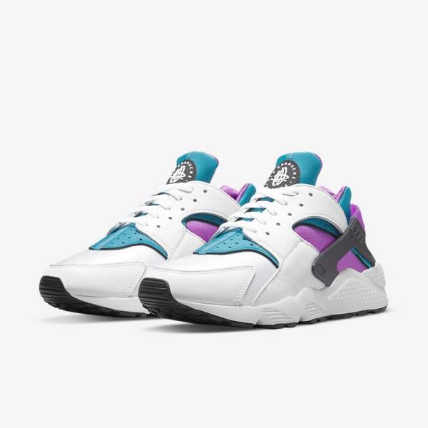 Nike Air Huarache Tenisky Panske Biele Čierne | NK230BDN