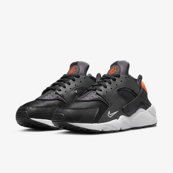 Nike Air Huarache Tenisky Panske Čierne Oranžové Siva Biele | NK027VJI