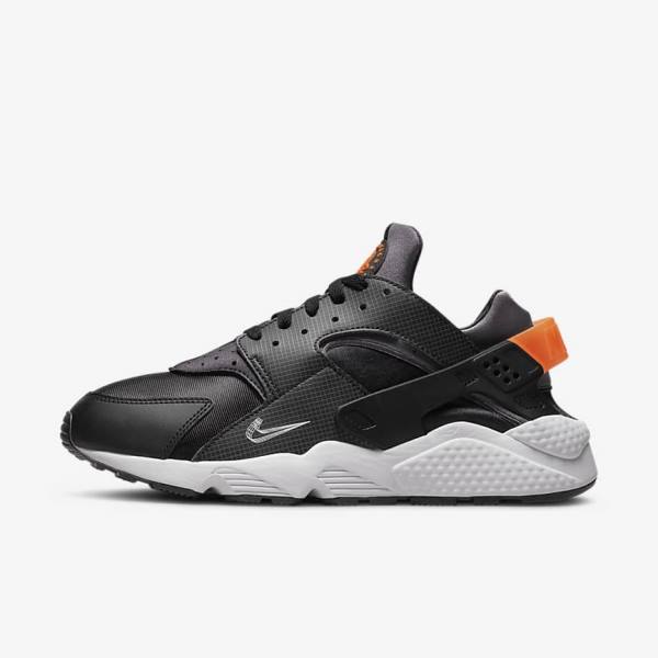 Nike Air Huarache Tenisky Panske Čierne Oranžové Siva Biele | NK027VJI