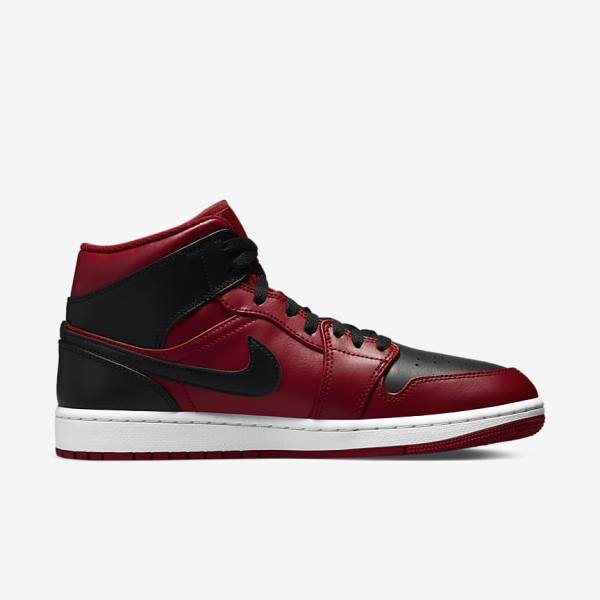 Nike Air Jordan 1 Stredne Jordan Tenisky Panske Červené Biele Čierne | NK475UZD