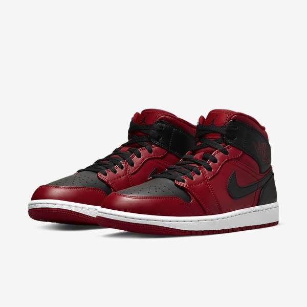 Nike Air Jordan 1 Stredne Jordan Tenisky Panske Červené Biele Čierne | NK475UZD