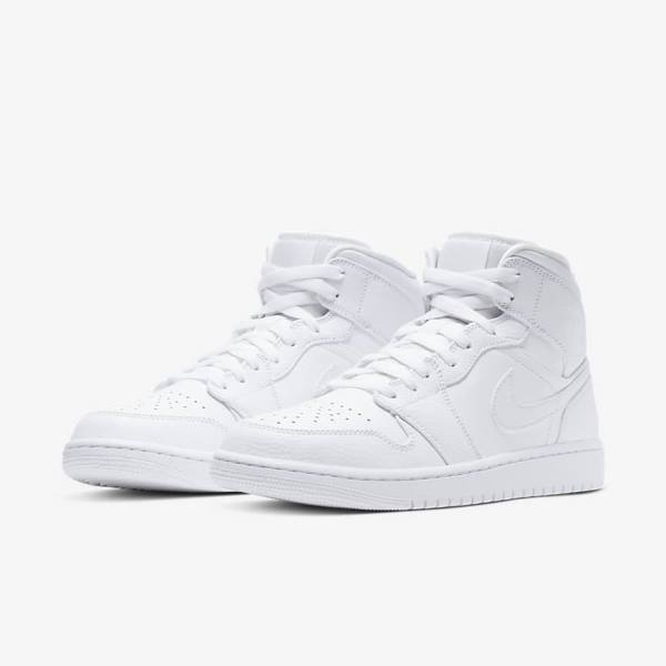 Nike Air Jordan 1 Stredne Jordan Tenisky Panske Biele | NK604BGH