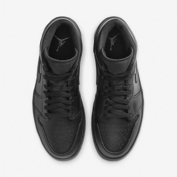 Nike Air Jordan 1 Stredne Jordan Tenisky Panske Čierne | NK752ZWN