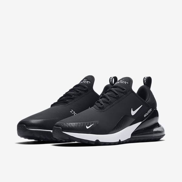 Nike Air Max 270 G Golfove Topanky Damske Čierne Biele | NK684ZLM