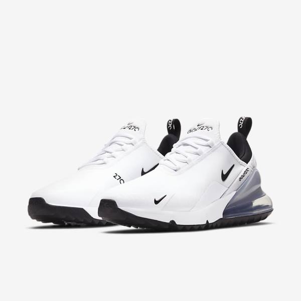 Nike Air Max 270 G Golfove Topanky Panske Biele Platina Čierne | NK586BVT