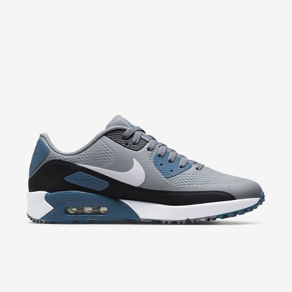 Nike Air Max 90 G Golfove Topanky Panske Siva Čierne Biele | NK594QKI