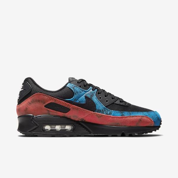 Nike Air Max 90 Tenisky Panske Čierne Modre Červené Biele | NK351FVO