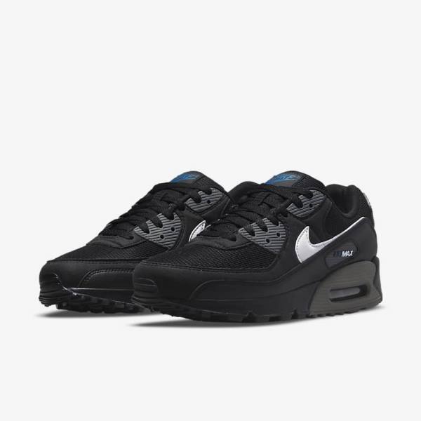 Nike Air Max 90 Tenisky Panske Čierne Siva Biele | NK295AOL