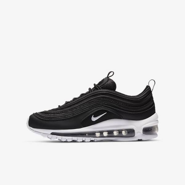 Nike Air Max 97 Older Tenisky Detske Čierne Biele | NK561MCP