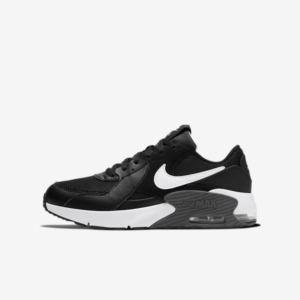 Nike Air Max Excee Older Tenisky Detske Čierne Tmavo Siva Biele | NK897HMQ