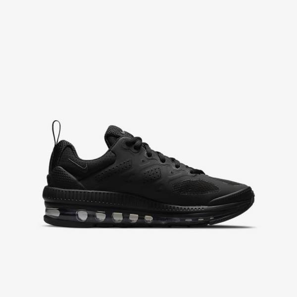 Nike Air Max Genome Older Tenisky Detske Čierne Tmavo Siva | NK819SKH