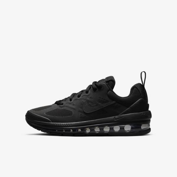 Nike Air Max Genome Older Tenisky Detske Čierne Tmavo Siva | NK819SKH