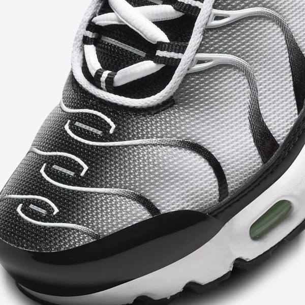 Nike Air Max Plus Older Tenisky Detske Biele Čierne Strieborne Mätové | NK369OUS