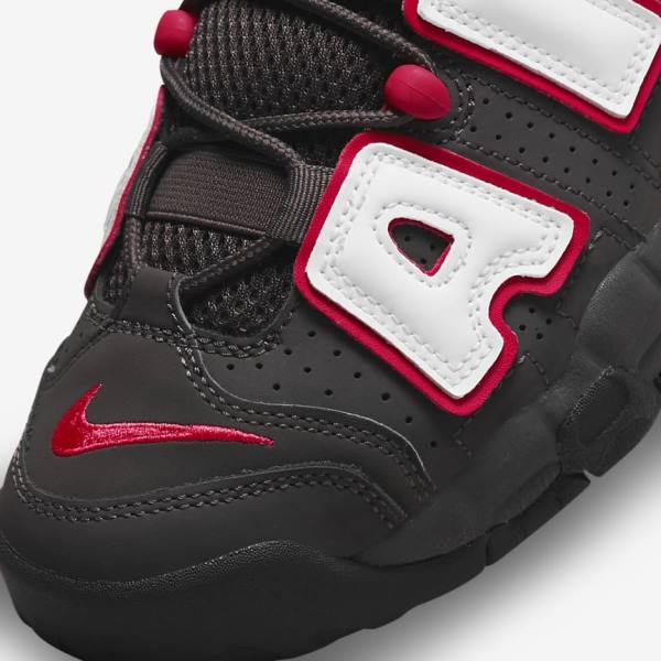 Nike Air More Uptempo Older Tenisky Detske Siva Čierne Červené Biele | NK914NGD