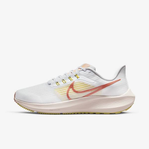 Nike Air Zoom Pegasus 39 Cestne Bežecké Tenisky Damske Biele Svetlo | NK306YCT