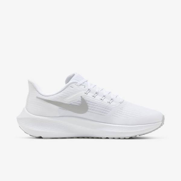 Nike Air Zoom Pegasus 39 Cestne Bežecké Tenisky Damske Biele Platina Siva Metal Strieborne | NK698WEI