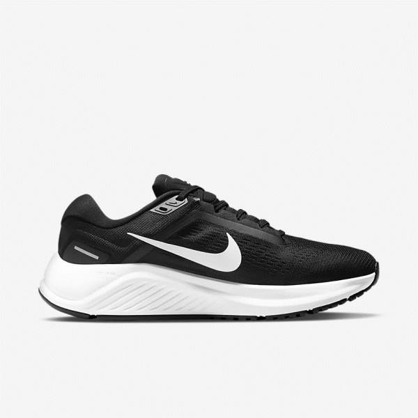 Nike Air Zoom Structure 24 Cestne Bežecké Tenisky Damske Čierne Biele | NK293XGQ