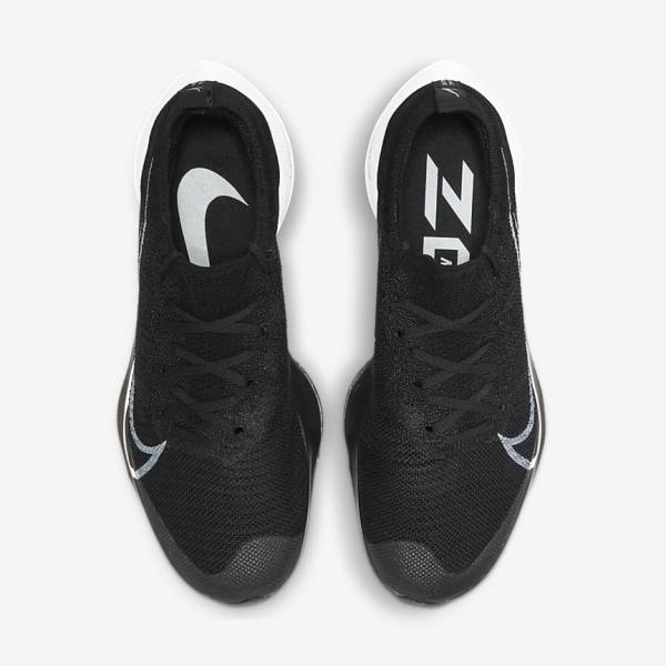 Nike Air Zoom Tempo NEXT% Cestne Bežecké Tenisky Panske Čierne Tmavo Siva Platina Biele | NK602LNJ