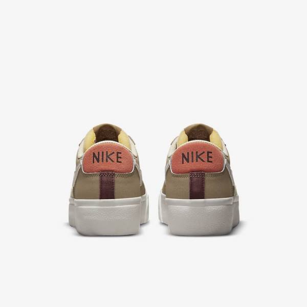 Nike Blazer Low Platforme SP Tenisky Damske Hnedožltý Svetlo Béžové | NK968HZC