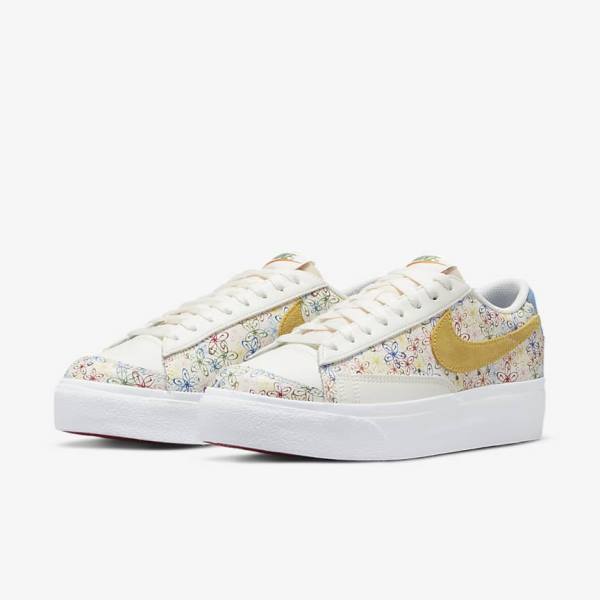 Nike Blazer Low Platforme Tenisky Damske Kráľovská Modrá Modre | NK346XTE