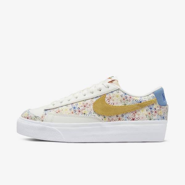 Nike Blazer Low Platforme Tenisky Damske Kráľovská Modrá Modre | NK346XTE