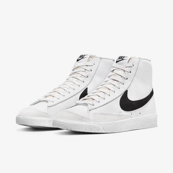 Nike Blazer Stredne 77 Next Nature Tenisky Damske Biele Čierne | NK768DSF