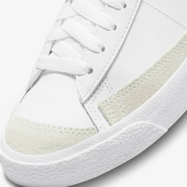 Nike Blazer Stredne 77 Older Basketbalove Tenisky Detske Biele Čierne Biele | NK491LKG