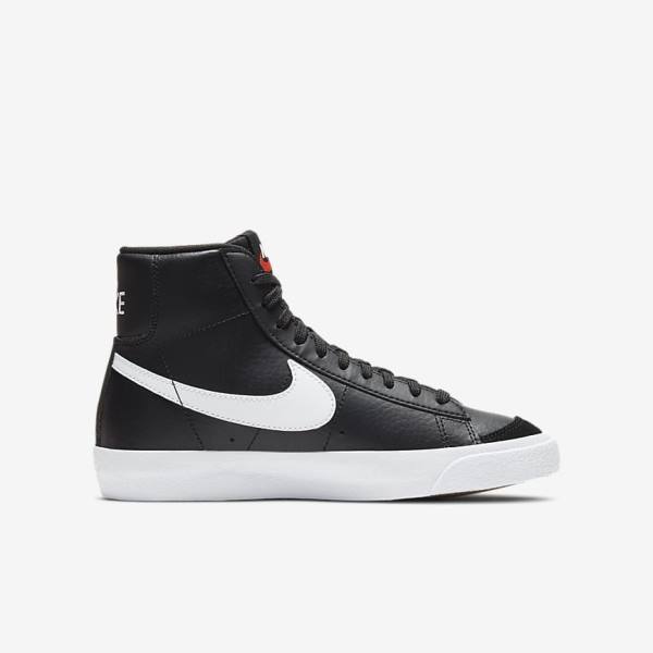 Nike Blazer Stredne 77 Older Tenisky Detske Čierne Biele Oranžové | NK769HUL