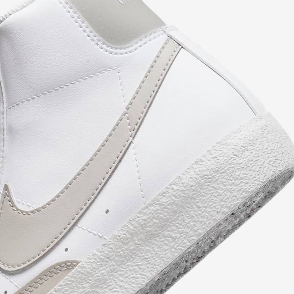 Nike Blazer Stredne 77 SE Older Tenisky Detske Biele Svetlo Béžové | NK789VAR