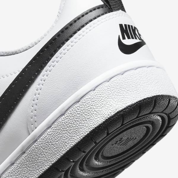 Nike Court Borough Low 2 Older Tenisky Detske Biele Čierne Červené | NK796XYG