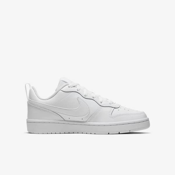 Nike Court Borough Low 2 Older Tenisky Detske Biele | NK857ZPN