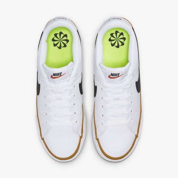 Nike Court Legacy Next Nature Tenisky Damske Biele Oranžové Čierne | NK851FRE