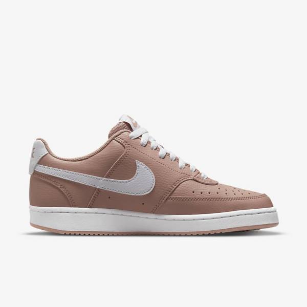 Nike Court Vision Low Next Nature Tenisky Damske Ruzove Čierne Biele | NK756TRD