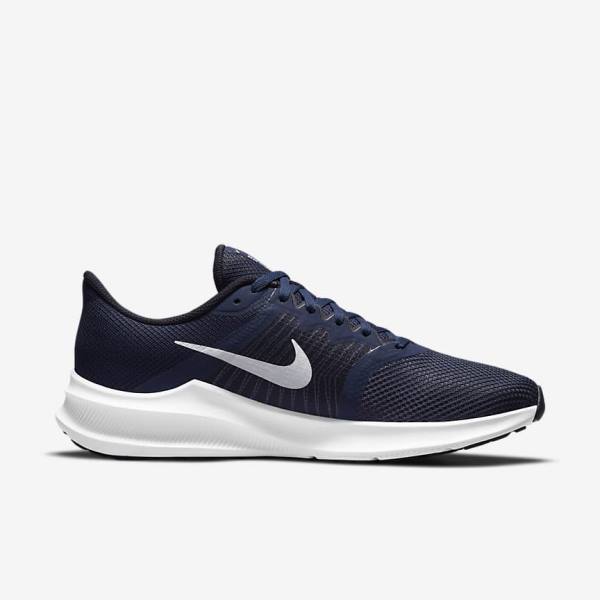 Nike Downshifter 11 Cestne Bežecké Tenisky Panske Námornícka Modrá Tmavo Obsidian Biele | NK024TYQ