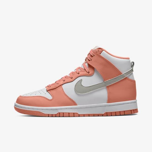 Nike Dunk High Tenisky Damske Červené Biele Svetlo | NK528BQL