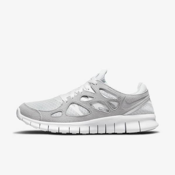 Nike Free Run 2 Tenisky Panske Siva Biele Platina | NK317BXM