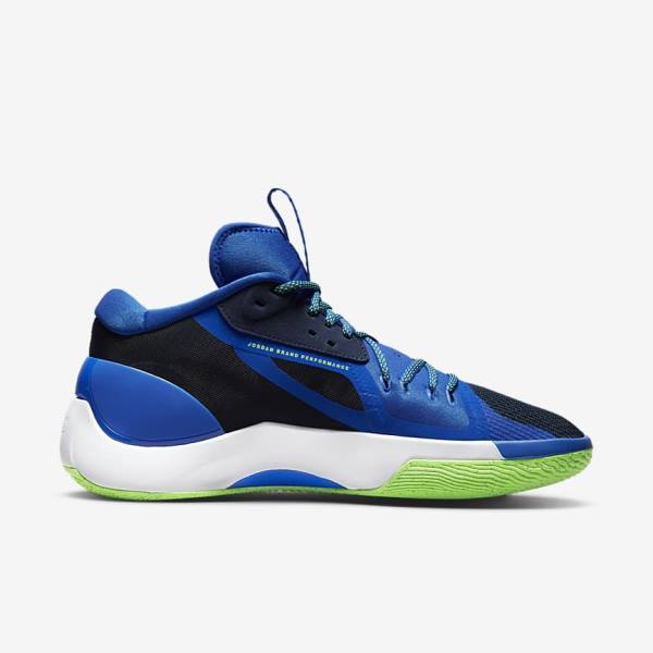 Nike Jordan Zoom Separate Jordan Tenisky Panske Námornícka Modrá Modre Biele Zelene | NK472GYP