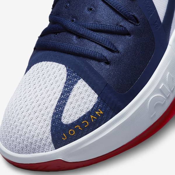 Nike Jordan Zoom Separate Jordan Tenisky Panske Námornícka Modrá Biele Červené Zlate | NK657NFA