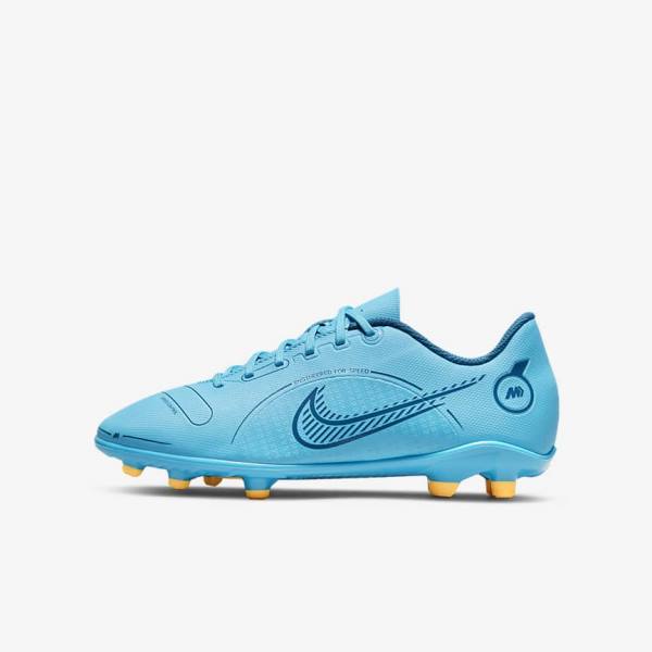 Nike Jr. Mercurial Vapor 14 Club MG Older Multi-Ground Kopačky Detske Modre Oranžové | NK431AMT