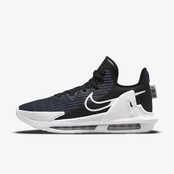 Nike LeBron Witness 6 Basketbalove Tenisky Panske Čierne Tmavo Obsidian Biele | NK491RUV